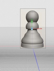 Photoshop 3D object move to ground